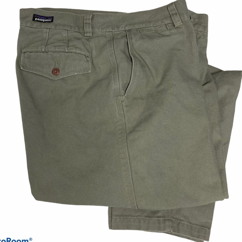 Patagonia Canvas Hiking Pants light olive …